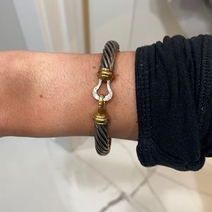 David Yurman diamond clasp bracelet
